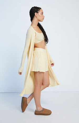 Ribbed Long Duster Cardigan image number 2
