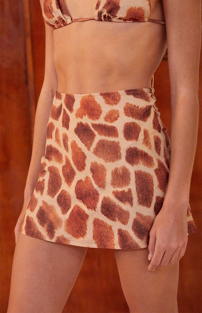 Cheetah cheap skirt pacsun