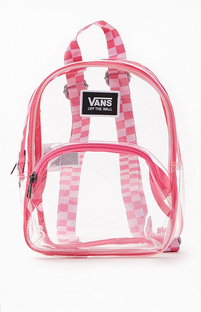 vans off the wall backpack pink