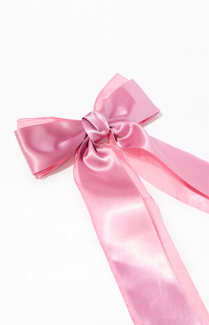 Satin Organza Bow Barrette image number 2