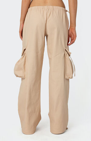 Bow Trim Cargo Parachute Pants image number 5