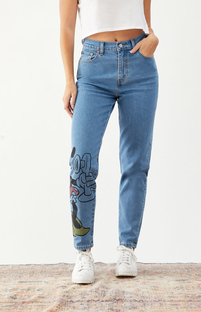 x Disney High Waisted Boyfriend Jeans