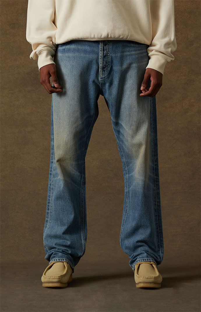 Fear of God Essentials Indigo 5 Pocket Jeans PacSun
