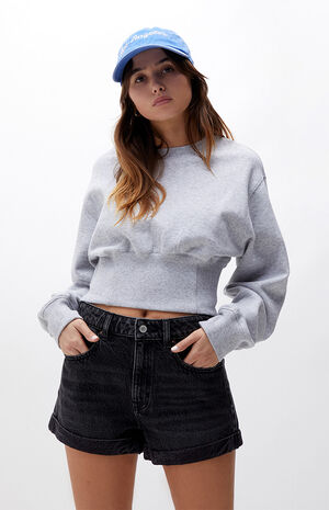 Eco Black Mom Shorts image number 1