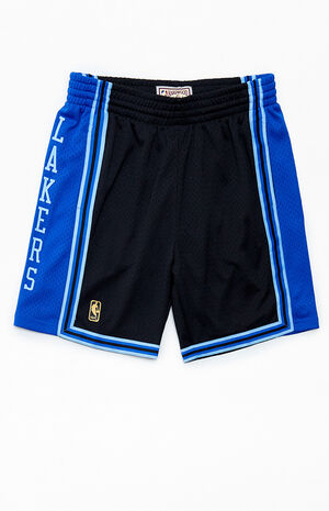 Premium Los Angeles Lakers Basketball Shorts Retro Street Wear Blue