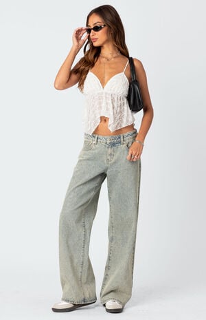 Flutter Frilled Tie Back Top image number 1