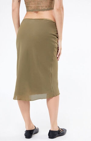 Tie Midi Skirt image number 4