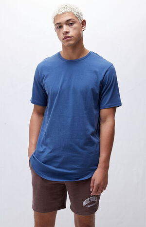 Navy Willem Scallop T-Shirt image number 1