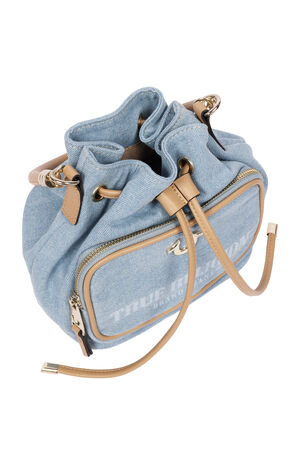 Bryce Jean & PU Bucket Bag image number 5