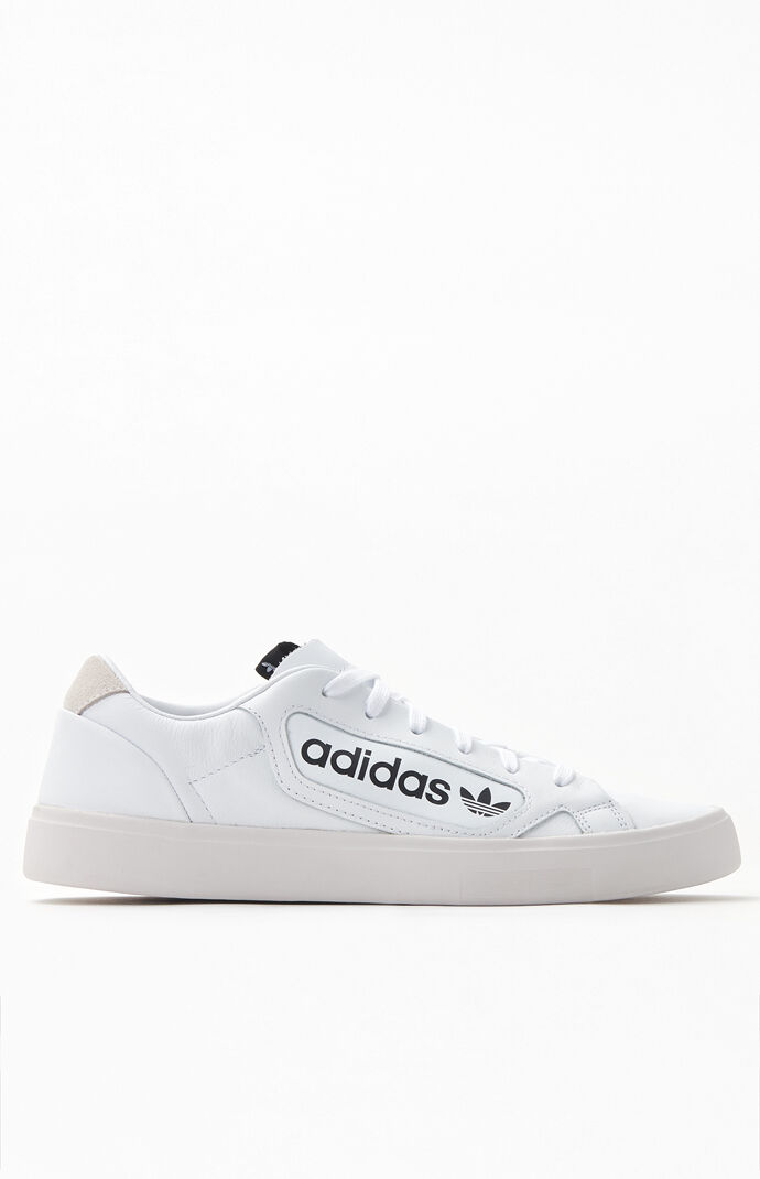 Adidas sleek trainers white top