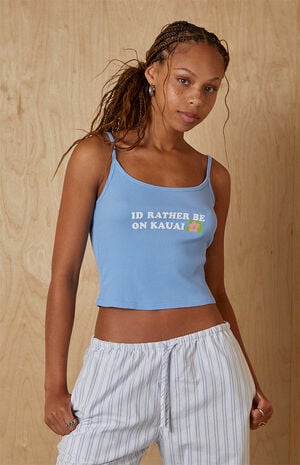 I'd Rather Be On Kauai Tank Top image number 1