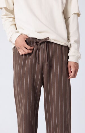 Pinstripe Extreme Baggy Fleece Sweatpants image number 5