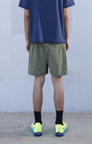 Olive Active Running Shorts image number 5