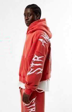 x Stranger Things Red Hellfire Club Hoodie image number 5