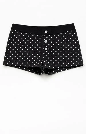 Black Polka Dot Boy Short Underwear image number 1
