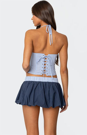 Janey Striped Halter Corset image number 5