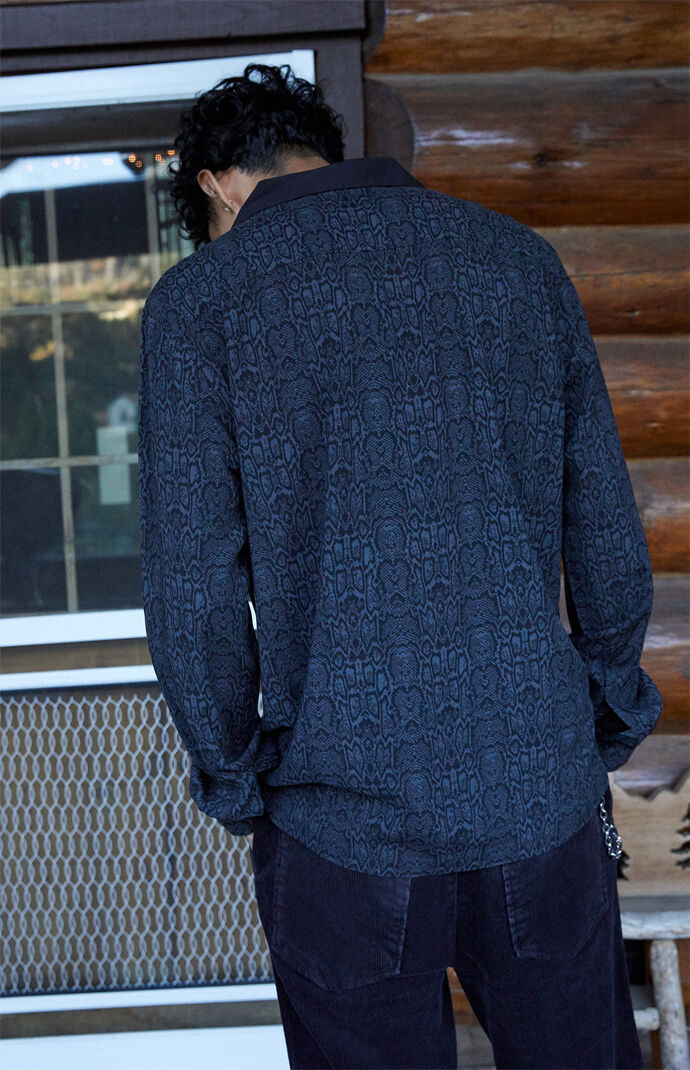 By PacSun Snake Long Sleeve Button Up Shirt