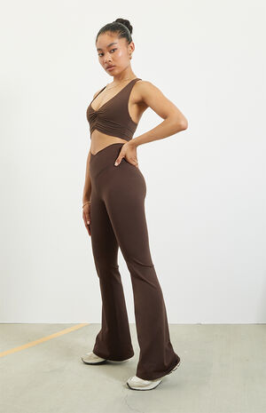 PAC WHISPER Active Crossover Flare Yoga Pants image number 3