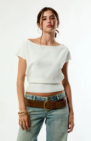 Eva Short Sleeve Sweater T-Shirt image number 2