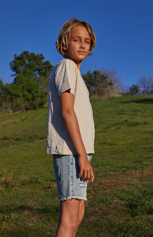 Ripped Denim Shorts image number 3