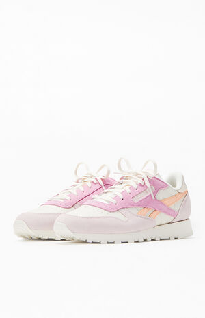 Women's Lilac Classic Leather & Suede Sneakers image number 2