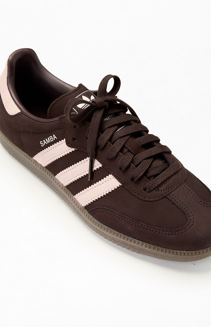 adidas Brown & Pink Samba OG Shoes | Pacsun