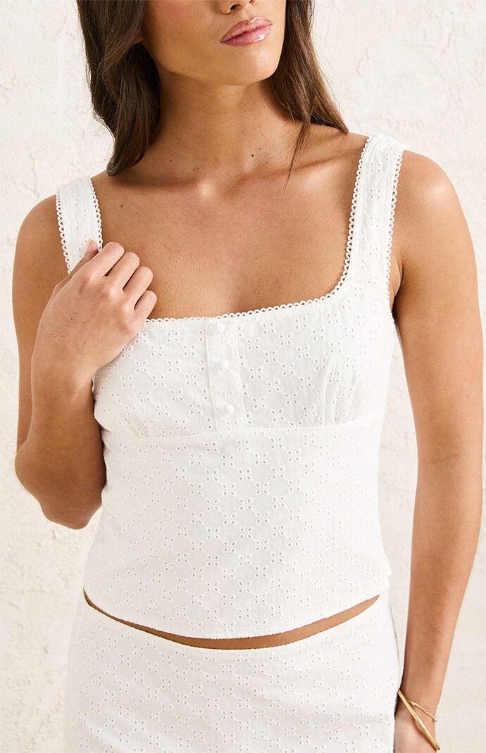 Rhythm Lia Broderie Top