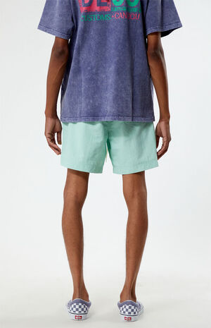 Mint Nylon Collegiate 6.5" Swim Trunks image number 4