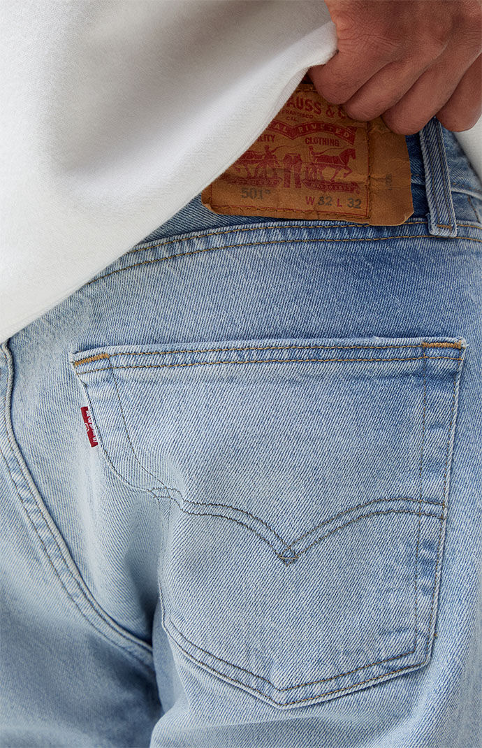 Levi's 501 Light Indigo Blue Original 