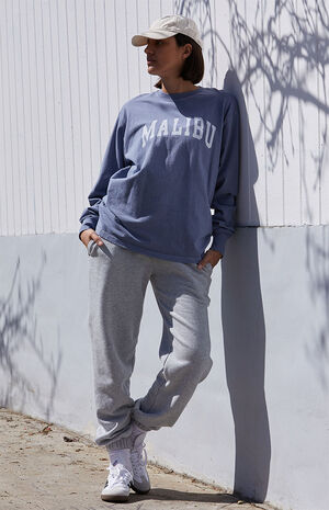 Light Blue Malibu Long Sleeve T-Shirt image number 4