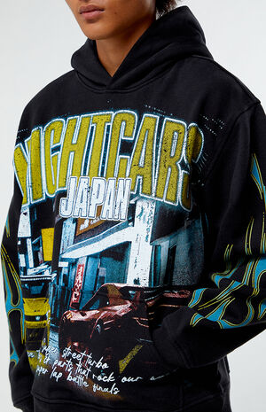 Japan Nightcars Heavyweight Hoodie image number 2