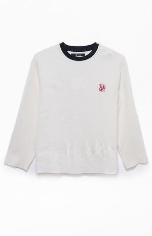 x Pacsun Passion Cropped Waffle Knit Long Sleeve T-Shirt image number 3