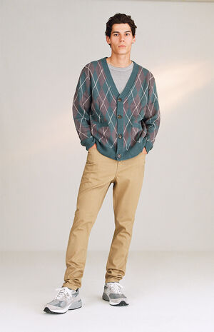 Khaki Stacked Skinny Jeans image number 4