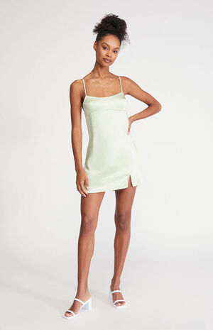 Satin Bustier Mini Dress image number 4