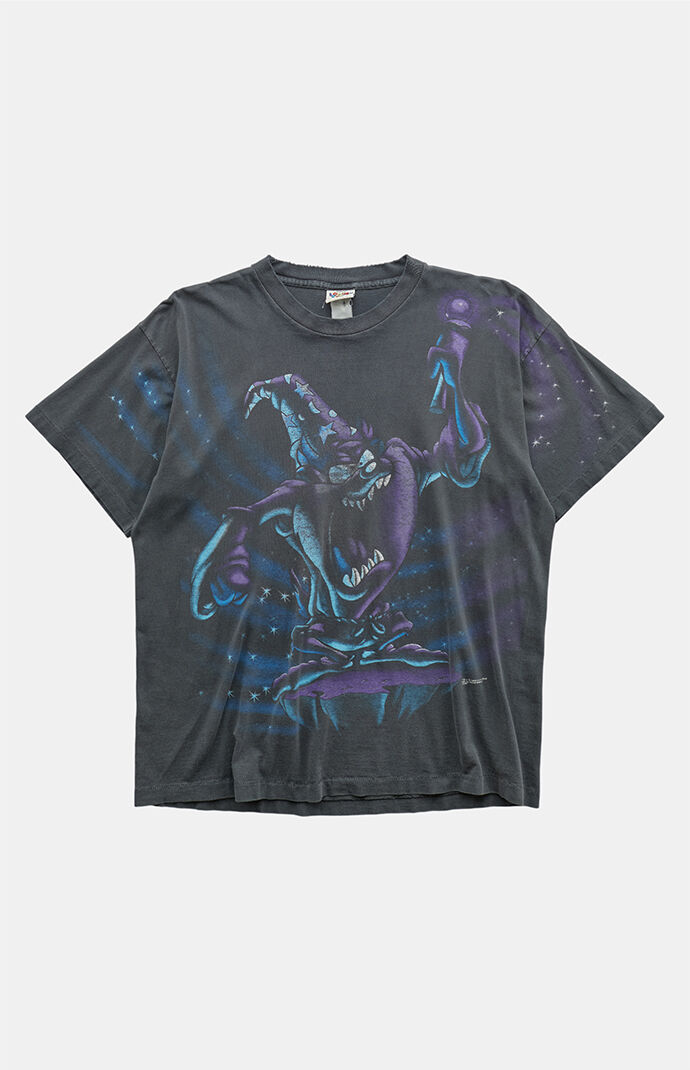 PS VINTAGE 90s Taz Wizard Graphic T-Shirt