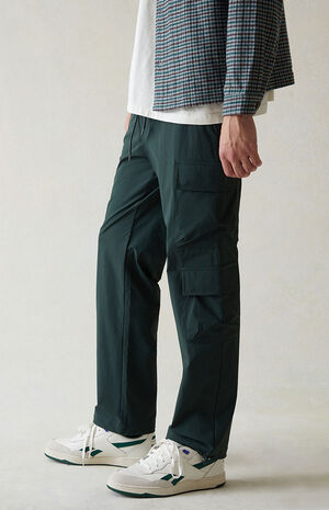 Performance Green Straight Cargo Pants image number 3