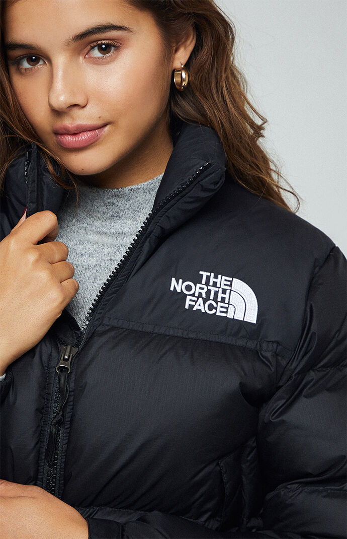 north face black puffer coat