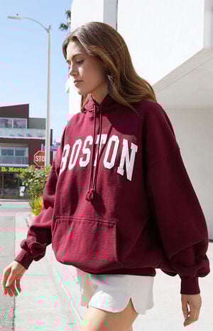 Burgundy Christy Boston&nbsp;Hoodie image number 1