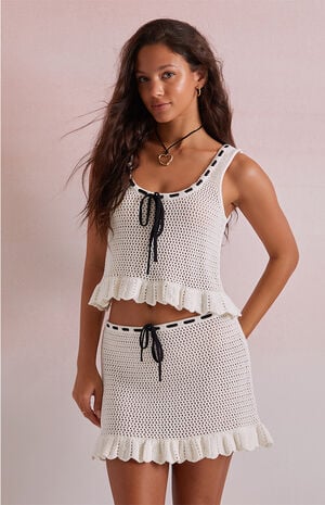 Lilliana Crochet Mini Skirt image number 2