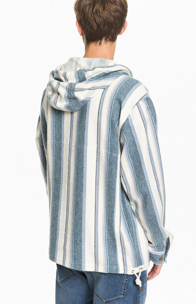 Neo Blue Flannel Hoodie