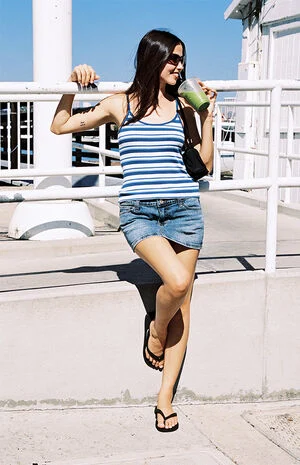 Blue Skylar Striped Tank Top image number 1