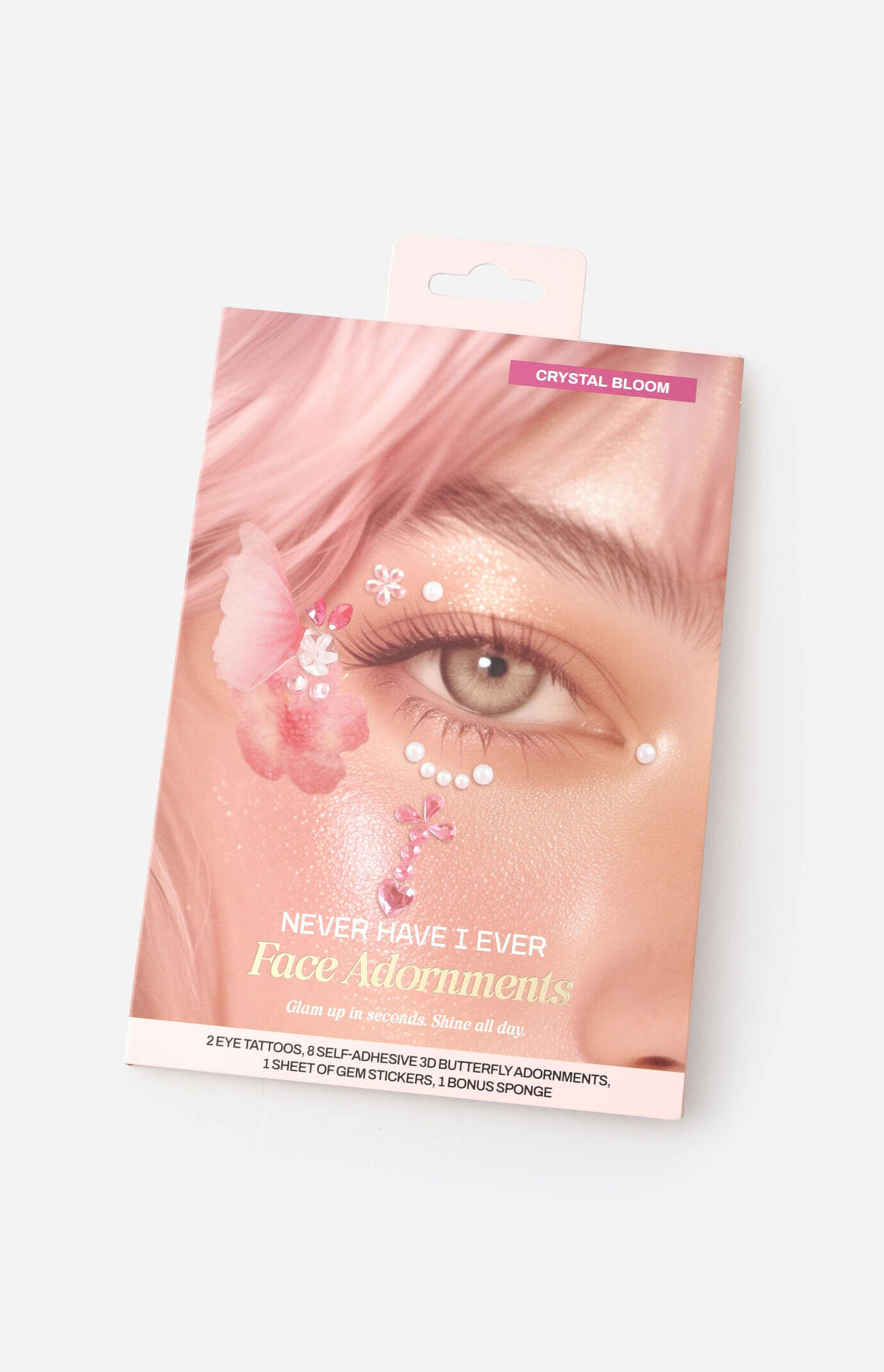 NEVER HAVE I EVER Crystal Bloom Face Stickers