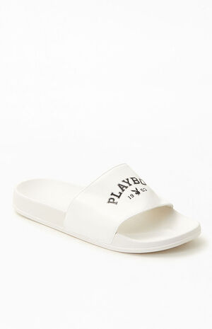 By PacSun Women's White 1953 Slide Sandals image number 3
