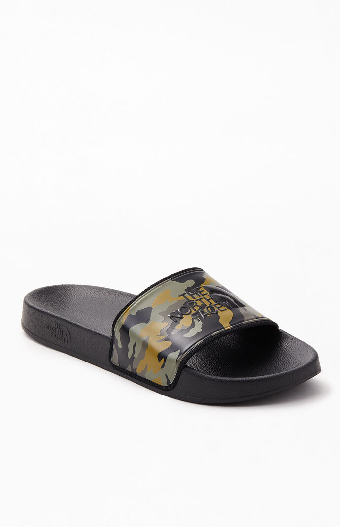 camo north face slippers
