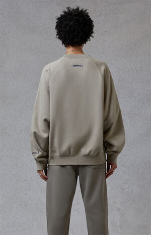 Fear Of God Fog Essentials Olive Crew Neck Sweatshirt Pacsun