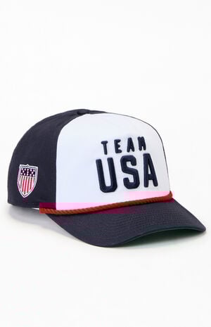 Team USA Rope Trim Snapback Hat image number 1