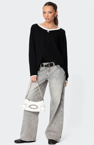 Magda Low Rise Acid Wash Jeans image number 2