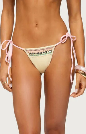 Tarah Beaded String Bikini Bottom image number 1