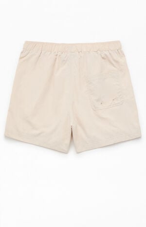 Oatmeal Baggy 4.5" Swim Trunks image number 2