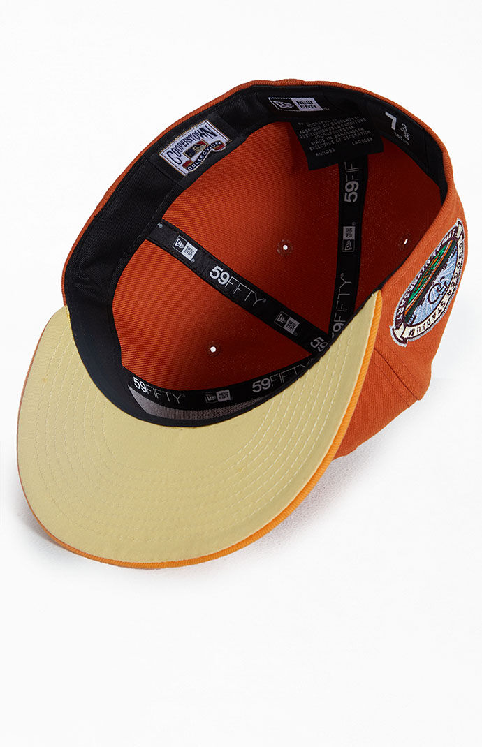 Black and cheap orange dodgers hat